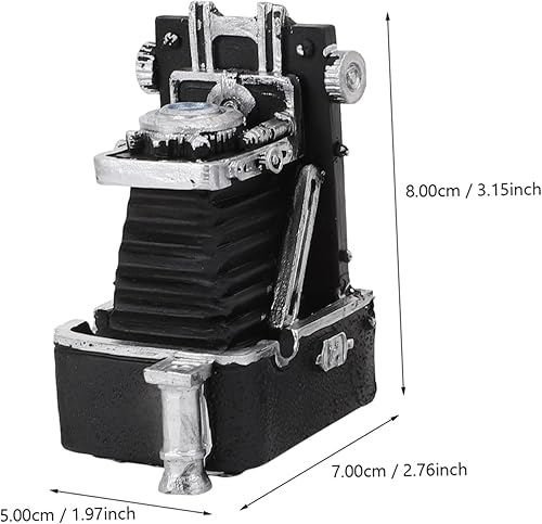 Miniatura 2 de Yardwe 1 juego de mini modelos artesanales retro cámara teléfono adornos para decoración de mini casa