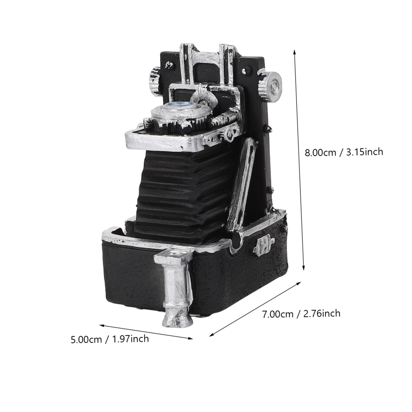 Yardwe 1 Set Mini Craft Models Retro Camera Phone Ornaments for Mini House Decor