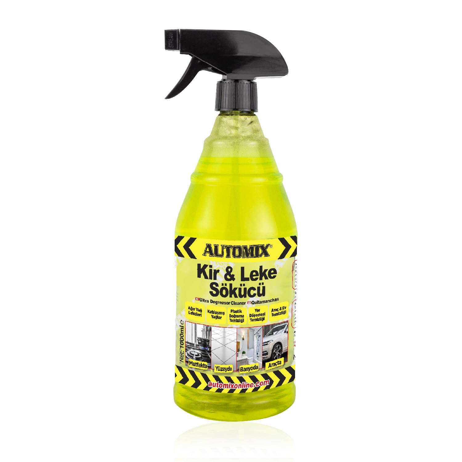 Automix Kir ve Leke Sökücü 1000 Ml | Araç ve Yüzey Temizliği İçin Güçlü Temizleyici