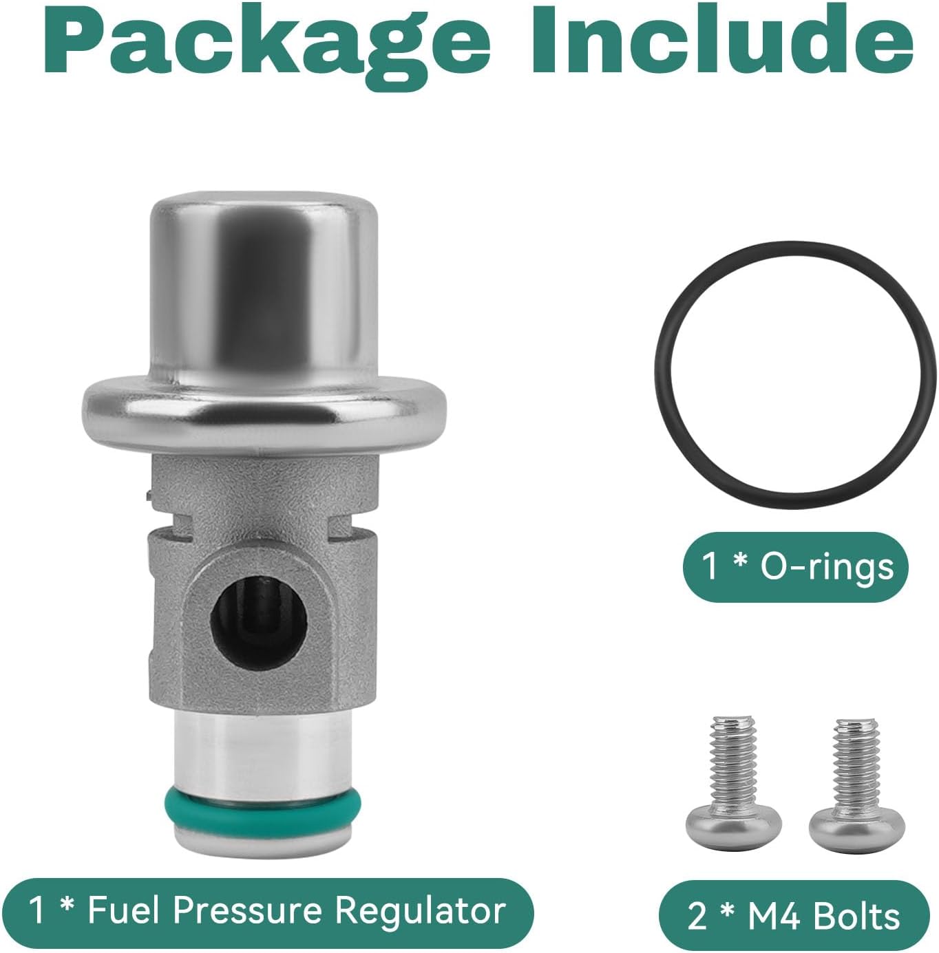 JERBOR EFI Fuel Pressure Regulator Rebuild Kit 3.0 Bar Fit for Suzuki ATV KingQuad LT-A400F LT-F400F 2008-2023, for QuadRacer LT-R450 2006-2009 44300-45G21 44300-45G20