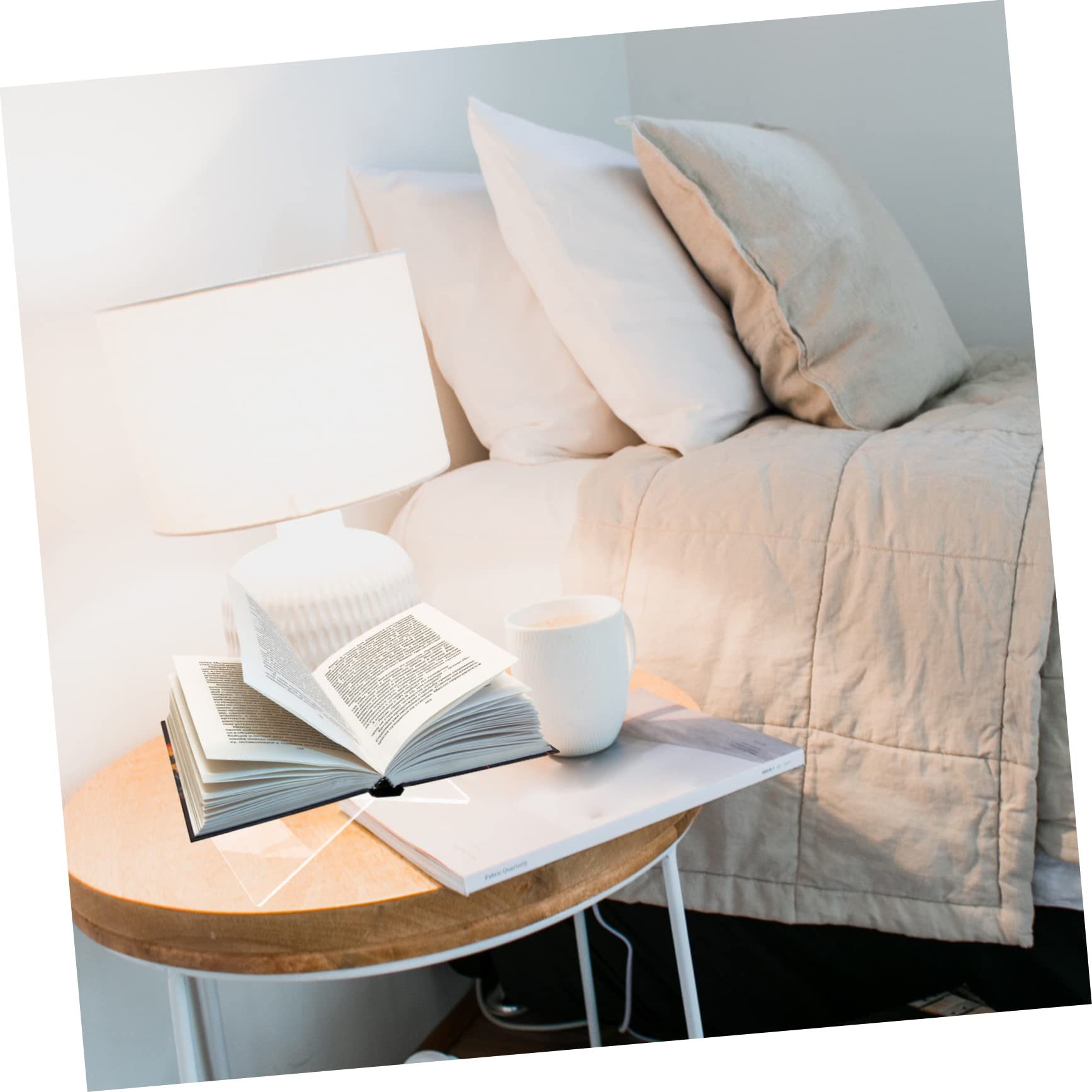 6 Stück Acryl-Buchständer – Transparente Staffelei Für Bücher, CDs, Display Im Büro Oder Laden