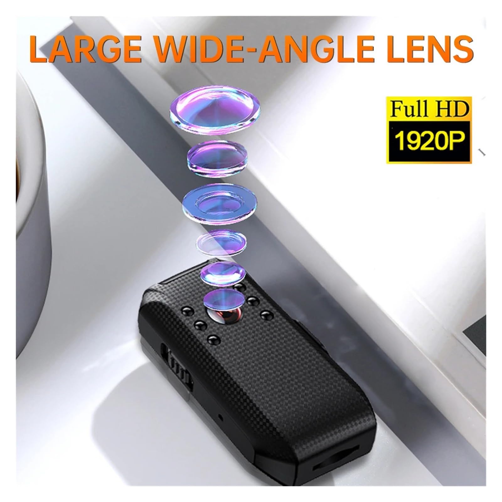 Mini Action Camera Full HD 1080P Digital Sports Body Cam Outdoor Motion Video Recording Enforcement Recorder