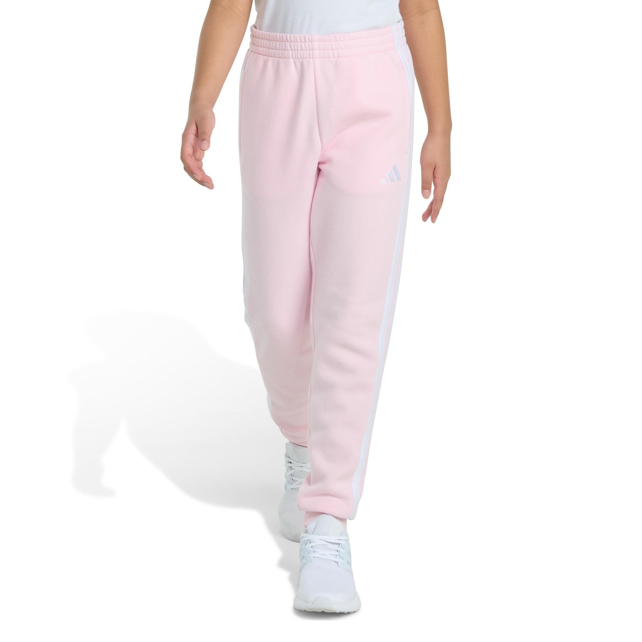 

                                                    Adidas Girls Fleece 3-Stripe Jogger, Clear Pink, X