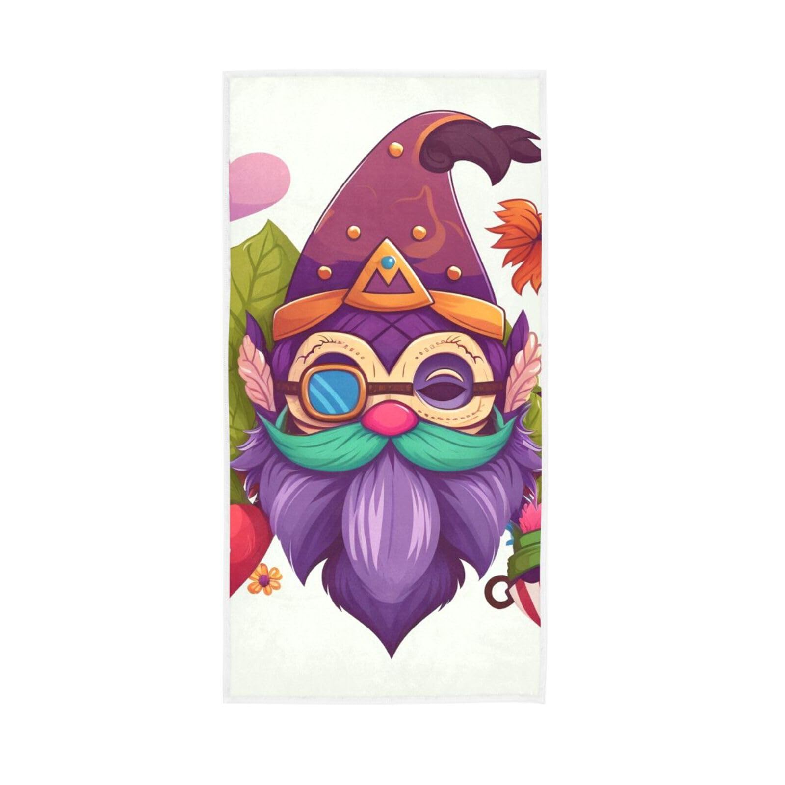 LSRCPD Carnival Little Midget Hand Towel, 15 x 30 Inches, Spa Towels for Body Hand Towels for Bathroom