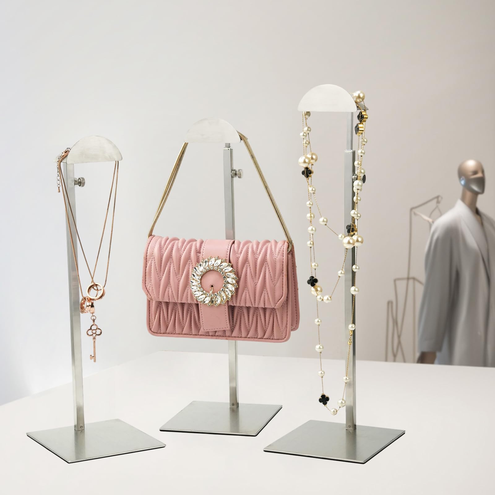 Amazon.com: CHANJEYION Purse Display Stand, Set of 3 Stainless