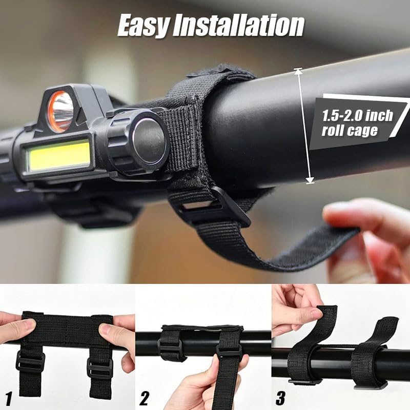 Luz de Techo UTV para Segway Fugleman UT10 2022–2026 | para barra antivuelco de 1.5" a 2.0" adecuada para ATV, UTV, vehículos y bicicletas.