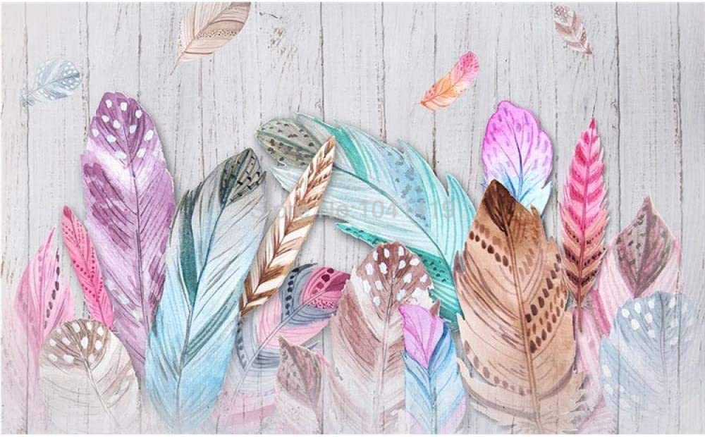 Boho Feather Computer Wallpaper Grey Illustrated Feathers Wallpaper