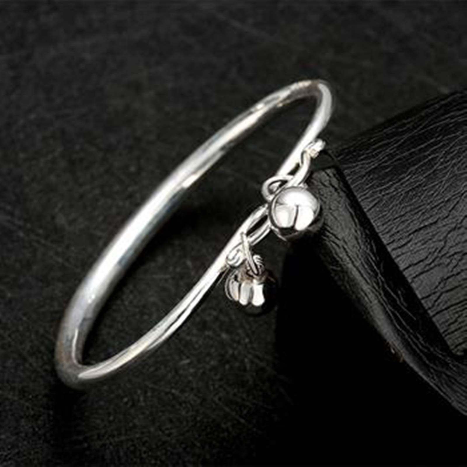 KnSam Bracciale da donna in metallo argento 925 bracciale da donna in argento 925 gioielli per donne ragazze argento, Argento sterling