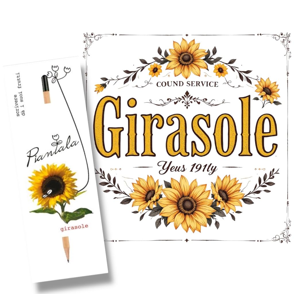 Generico Lápiz plantable VALUE PACK - Paquete de 10 (10 girasoles)