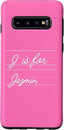 Galaxy S10 Personalized J is for Jazmin Name Student Kindergarten Girl Case