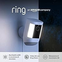 Ring Videocamera Pro con faretti cablata (Spotlight Cam Pro Wired)