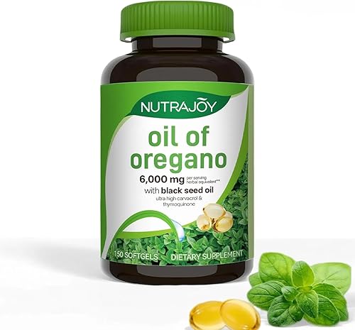 Aceite de orégano-aceite de orégano con aceite de semilla negra, antioxidantes naturales y apoyo inmunológico, sin OMG y sin gluten, niveles de