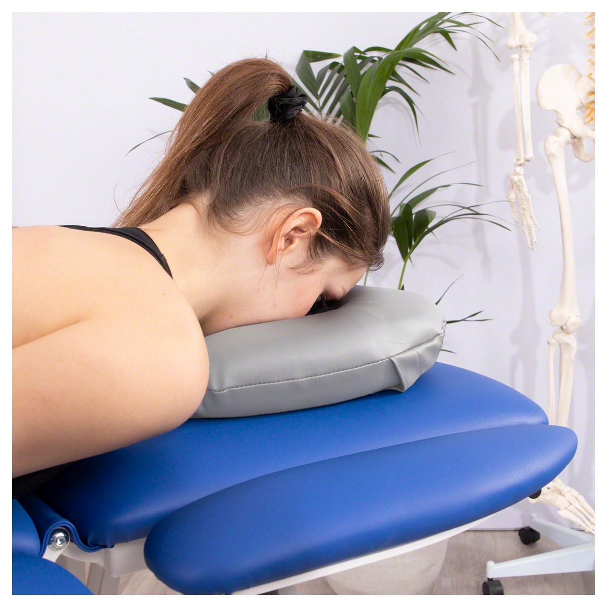 Sport-Tec Nasenhörnchen Gesichtskissen Massagekissen aus Kunstleder für die Therapieliege