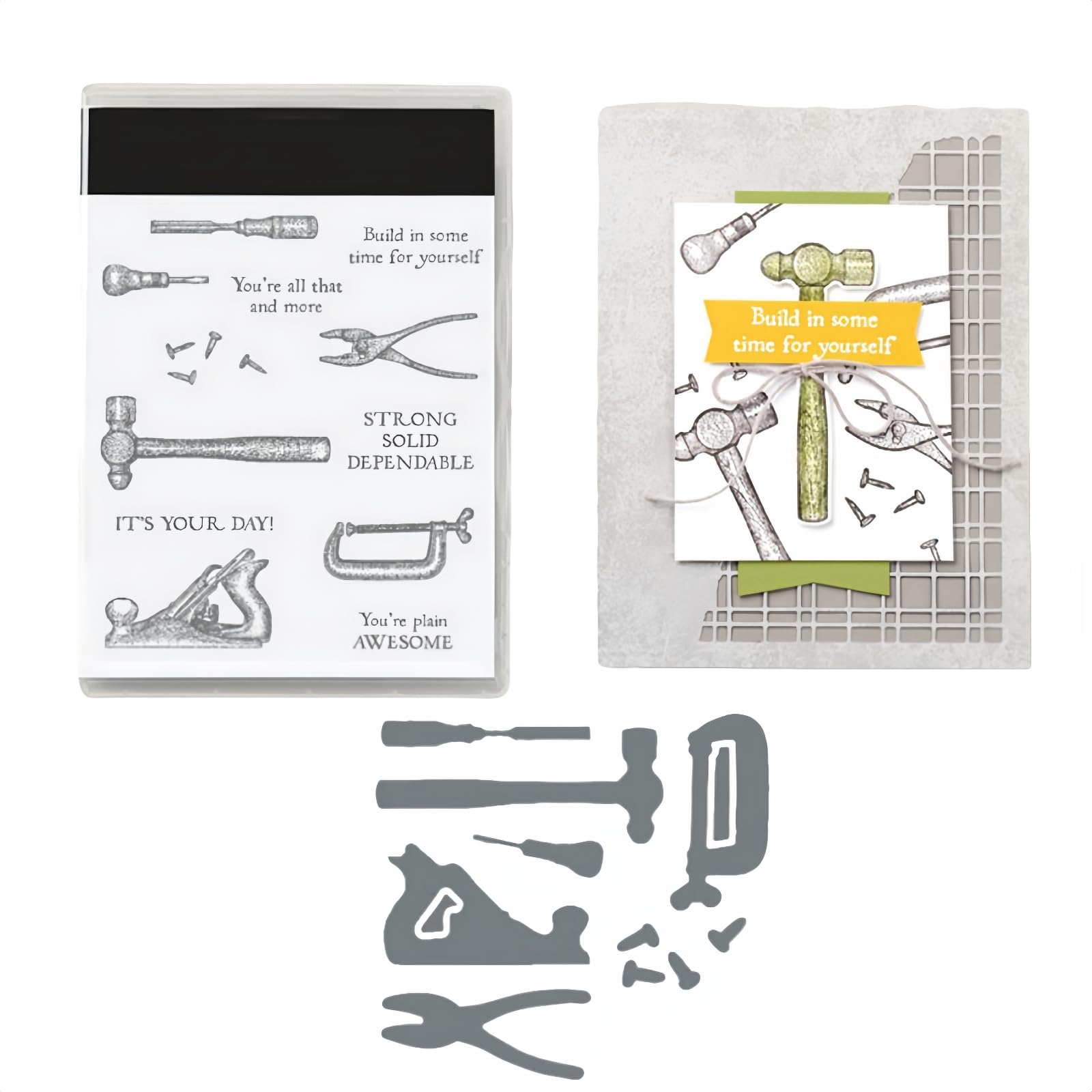Sellos y troqueles para hacer tarjetas, juego de sellos y troqueles para manualidades, álbumes de recortes, decoración de álbumes de fotos, álbumes de recortes para varios festivales (5476)