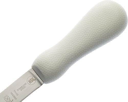 Vista 34 de Mercer Culinary Cuchillo para almejas con mango de polietileno, 3-1/4, blanco