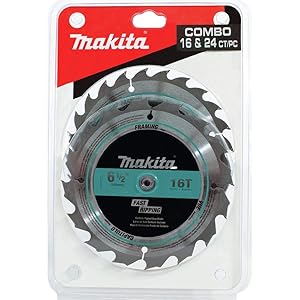 Makita T-01426 2 Pc. 6-1/2" Carbide-Tipped Circular Saw Blade Set