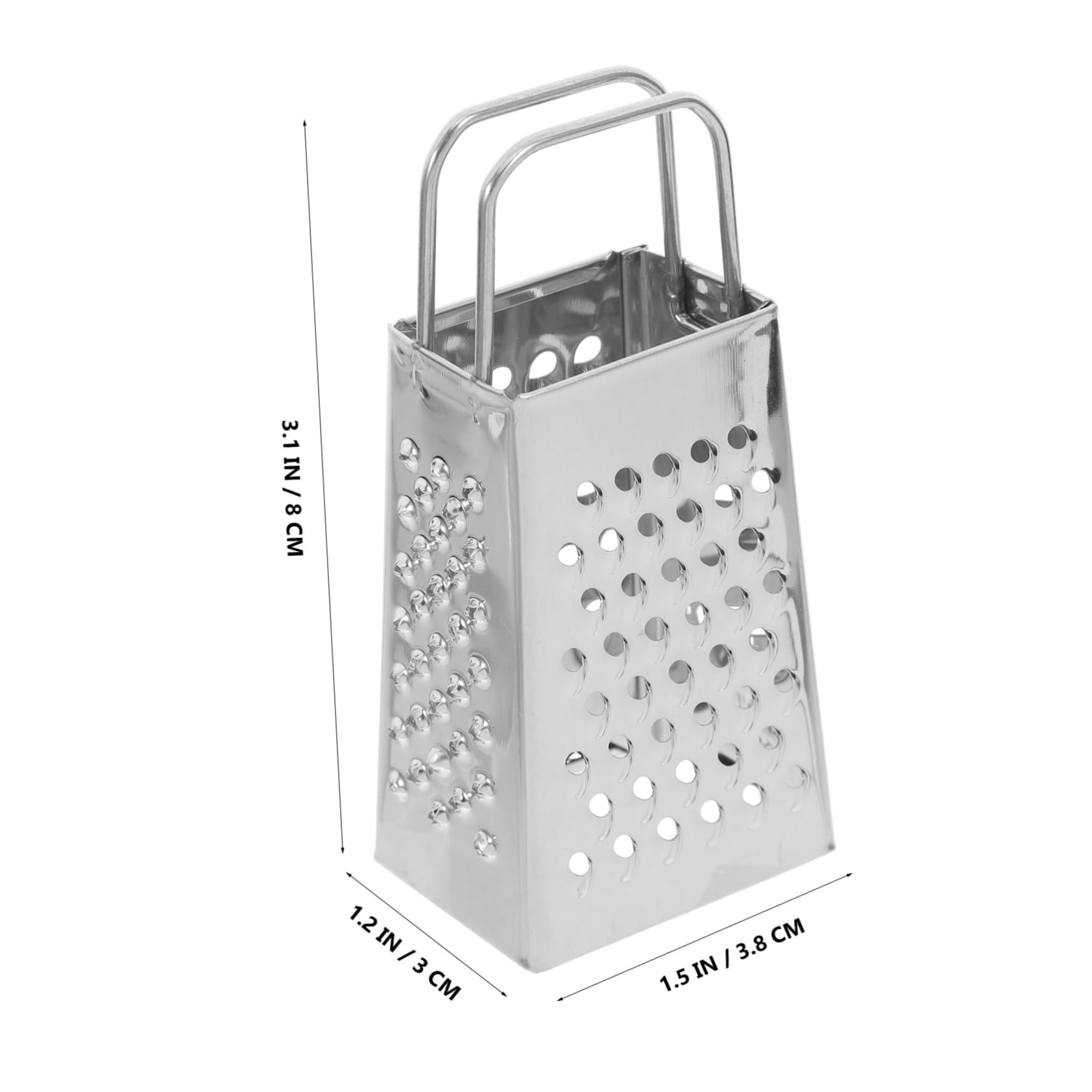 Hemobllo 2pcs Mini Stainless Steel Box Grater Sided Grater for Cheese Vegetables and Potatoes Compact Kitchen Tool for Easy Grating and Zesting Efficient and Cooking Essential