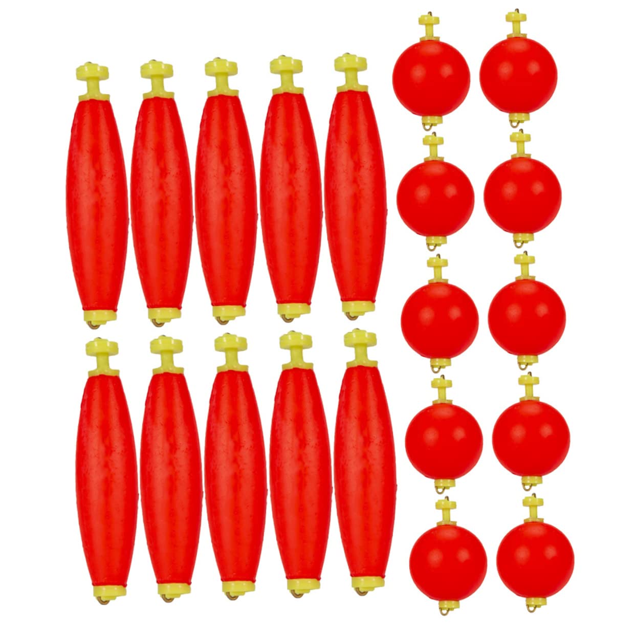 Sosoport Lot De 4 Flotteurs De Pêche À La Mouche en Eva Résistant pour Équipement De Pêche 20 Pièces X 4