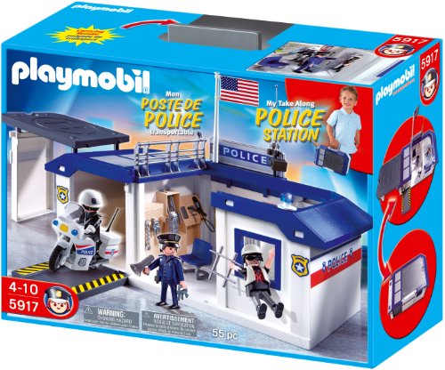 estacion de policia playmobil amazon