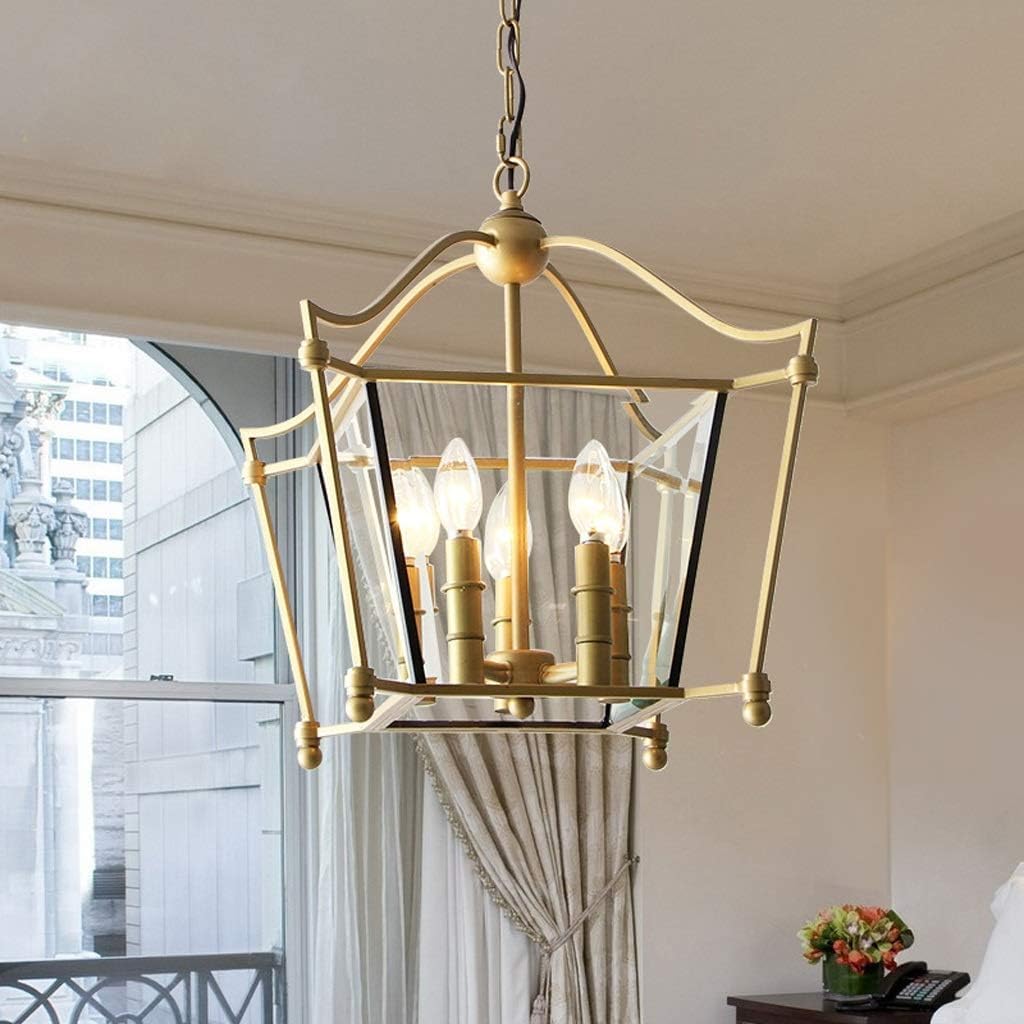 Chandeliers Retrosp American Restaurant Iron Ceiling Lamp Room