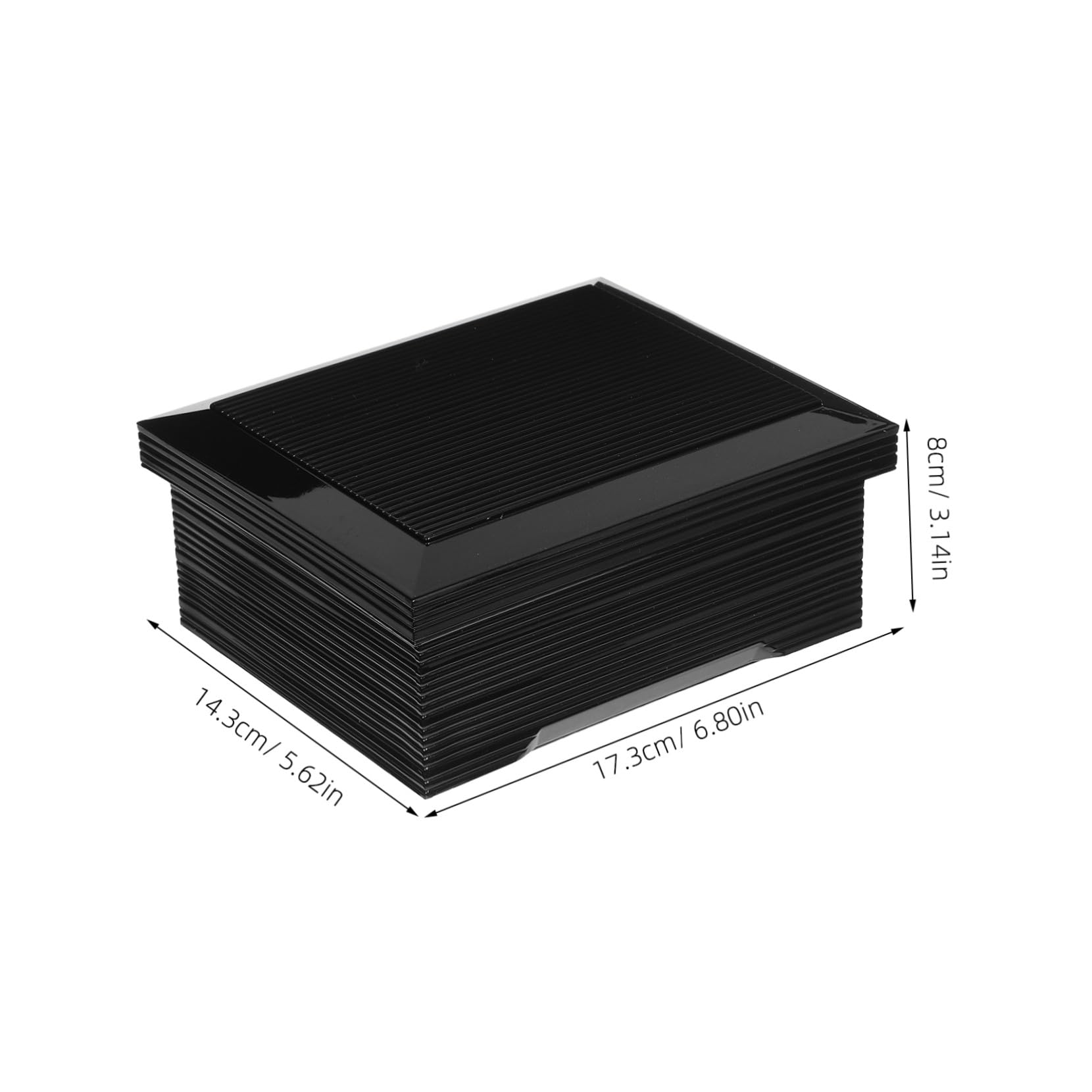 Boîte Bento Japonaise Rectangulaire Étanche avec Couvercle Design Rayé et Finition Lunchbox Sushi Compacte et Légère pour Maison Bureau ou Pique-