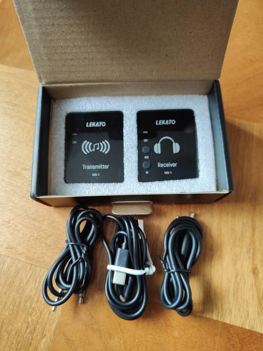 LEKATOインイヤーモニター システム(送信機+受信機)イヤモニ・バンドライブ・ボーカリスト・ギタリスト・ドラマー用 DFBW