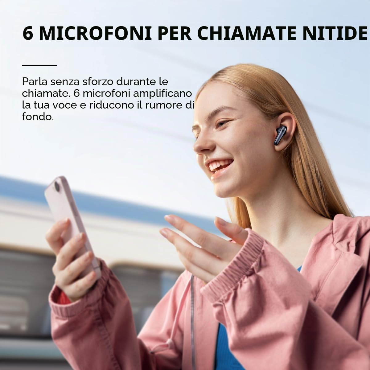 Soundcore Anker Liberty 4 NC Cuffie Bluetooth Cancellazione Rumore, Auricolari Bluetooth 98,5% Meno Rumore, Hi-Res Audio, 50 Ore, Bluetooth 5.3