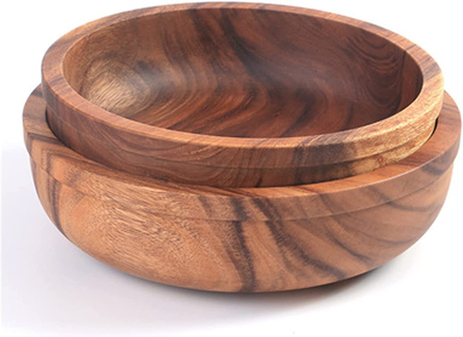 Fruitero de madera, Ensaladera de frutas madera acacia, plato for servir, 30x8cm(Select Size Name)