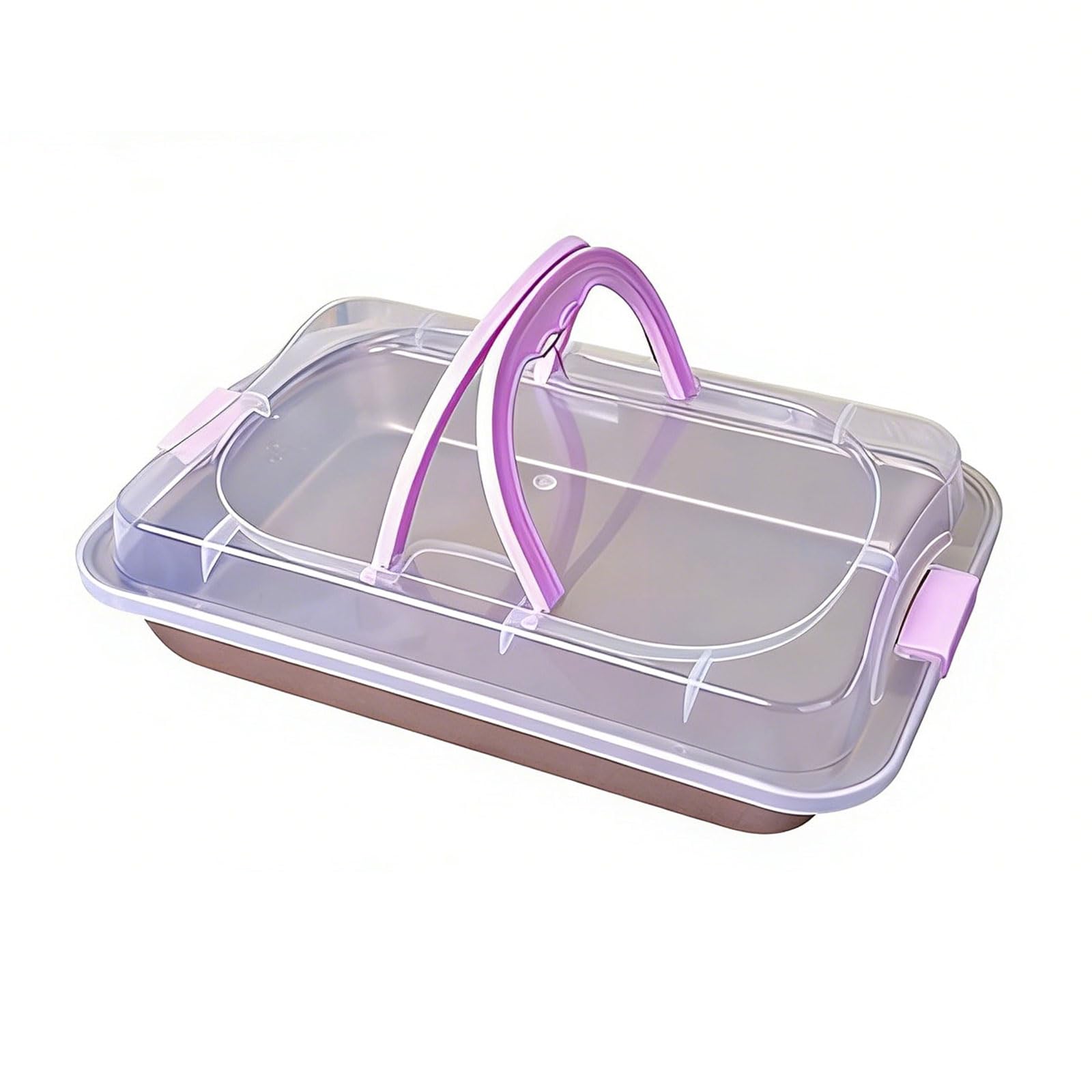 Bandeja Rectangular para Hornear Pasteles, Bandeja para Hornear con Revestimiento Antiadherente, Bandeja para Asar con y para Horno Tostador, Bandeja para Hornear