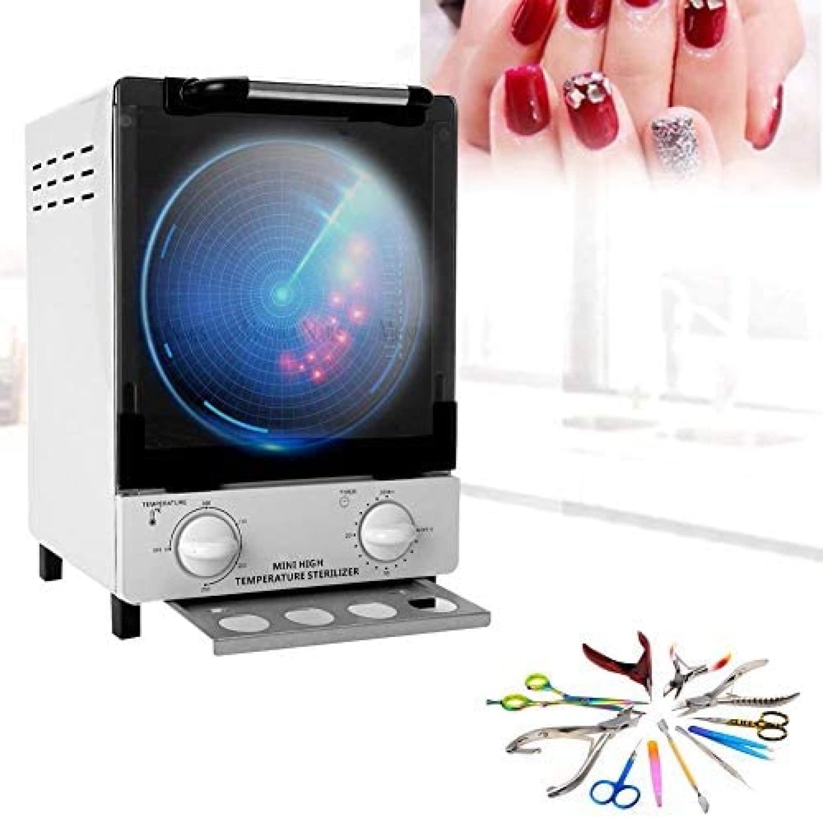 Sterilizzatore Per Strumenti Per Unghie Ad Alta Temperatura Da 10 Litri Sterilizzatore A Calore Secco Sterilizzatore Medico Per Tatuaggi Dentali Salone Per Manicure Attrezzature Per Unghie,Pleasan
