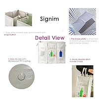 Vista 2 de 216 bolsas separadas de basura de reciclaje para cocina, hogar, reciclaje, basura, clasificación, organizador, cestas impermeables, contenedor