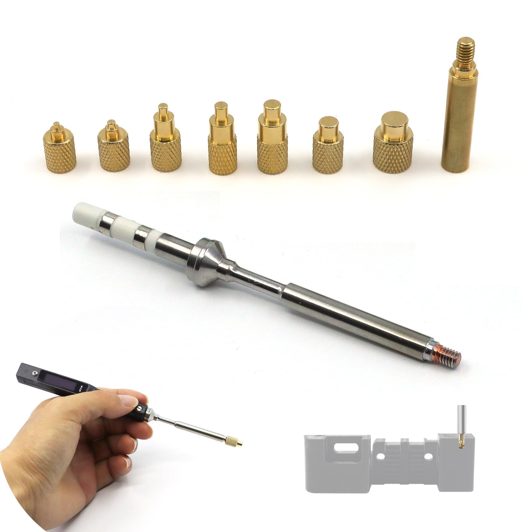 3D Printed Parts Hot Melt Nut Embedded Insertion Tipl M2 M3 M4 M5 M6 M8 For Quicko T12 Soldering Iron 936 Heat Set Insert Tool - 1420 - View #11