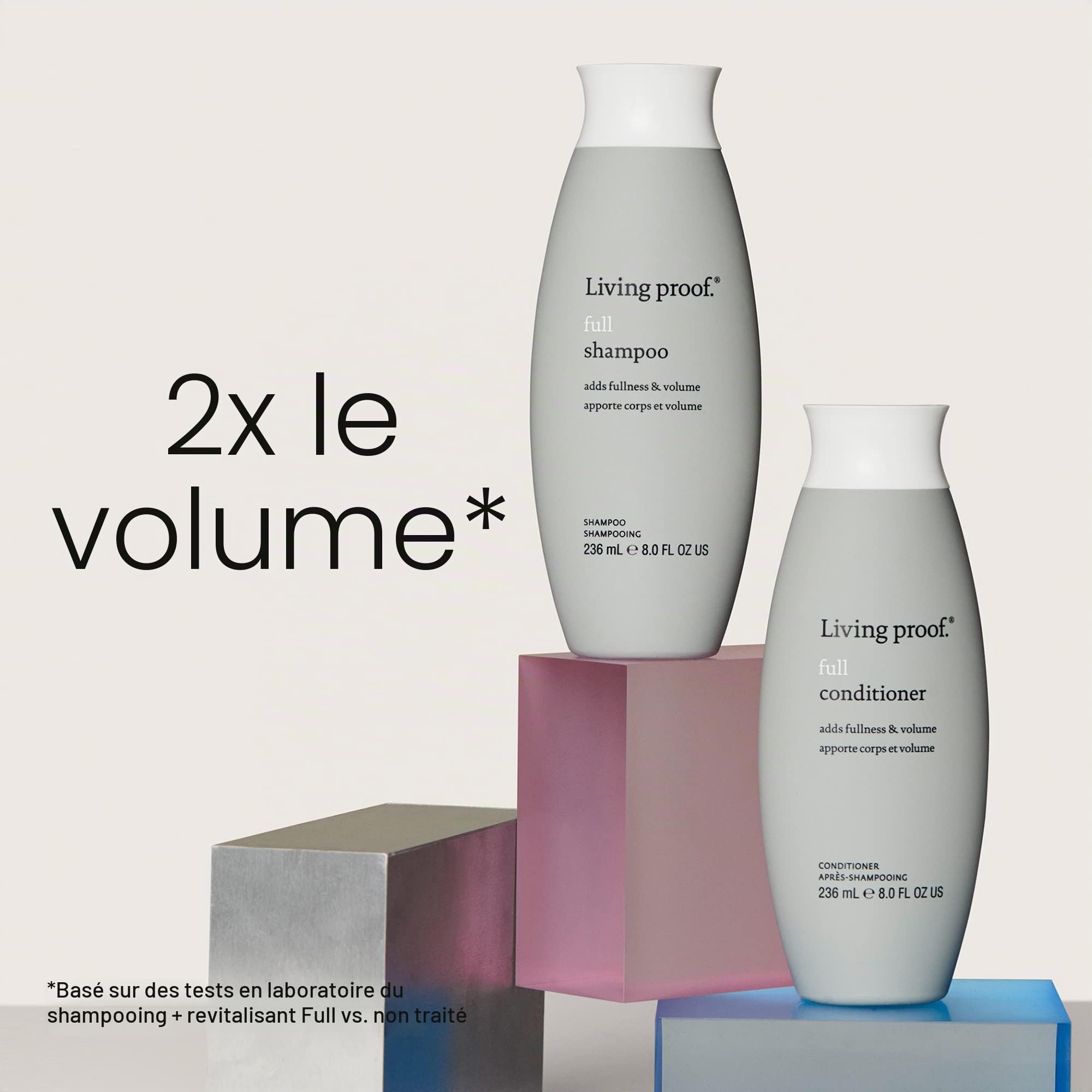 Living Proof Full Shampoo | Shampoo nettoyant en profondeur pour volume, mouvement et douceur | Pour des cheveux pleins et épais, soigne et démêle | Végan, sans parabènes, silicones, sulfates | 236ml