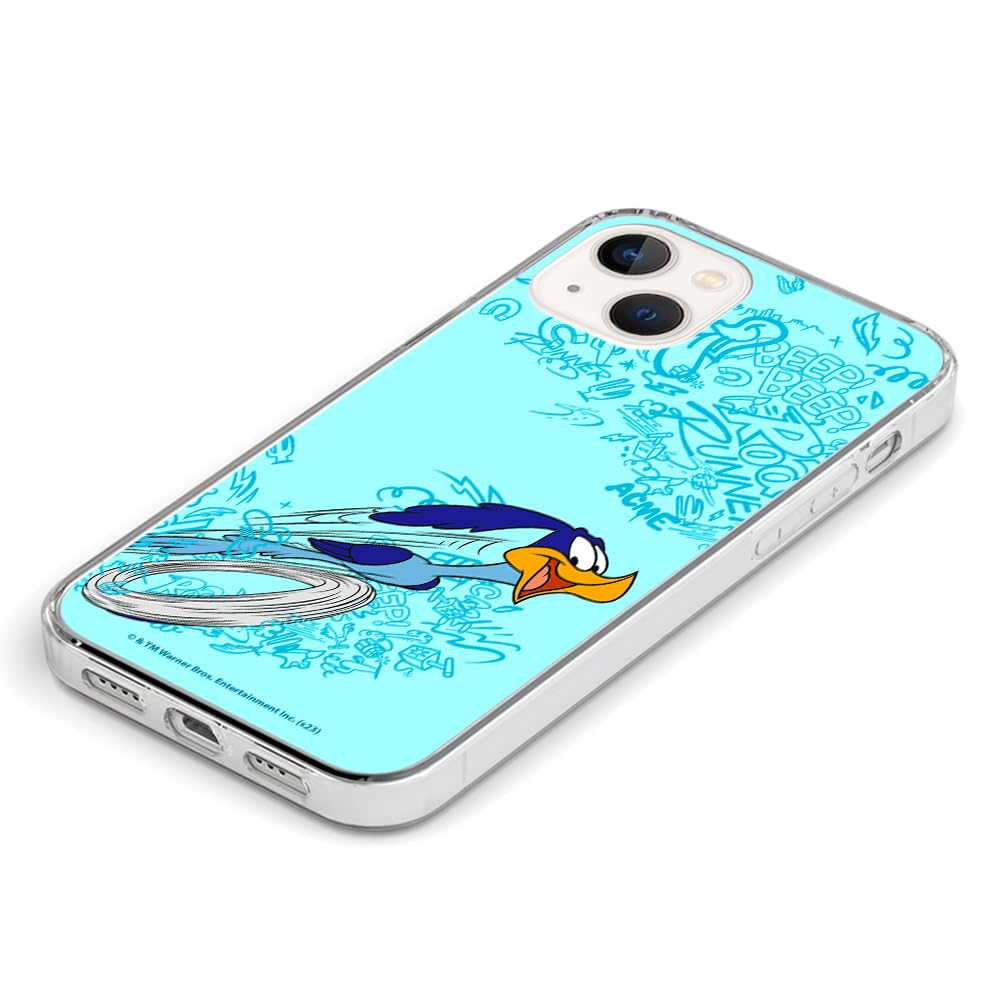 Funda Para IPhone 14 Pro Max Looney Tunes – Licencia Oficial, Diseño Roadrunner, TPU Flexible