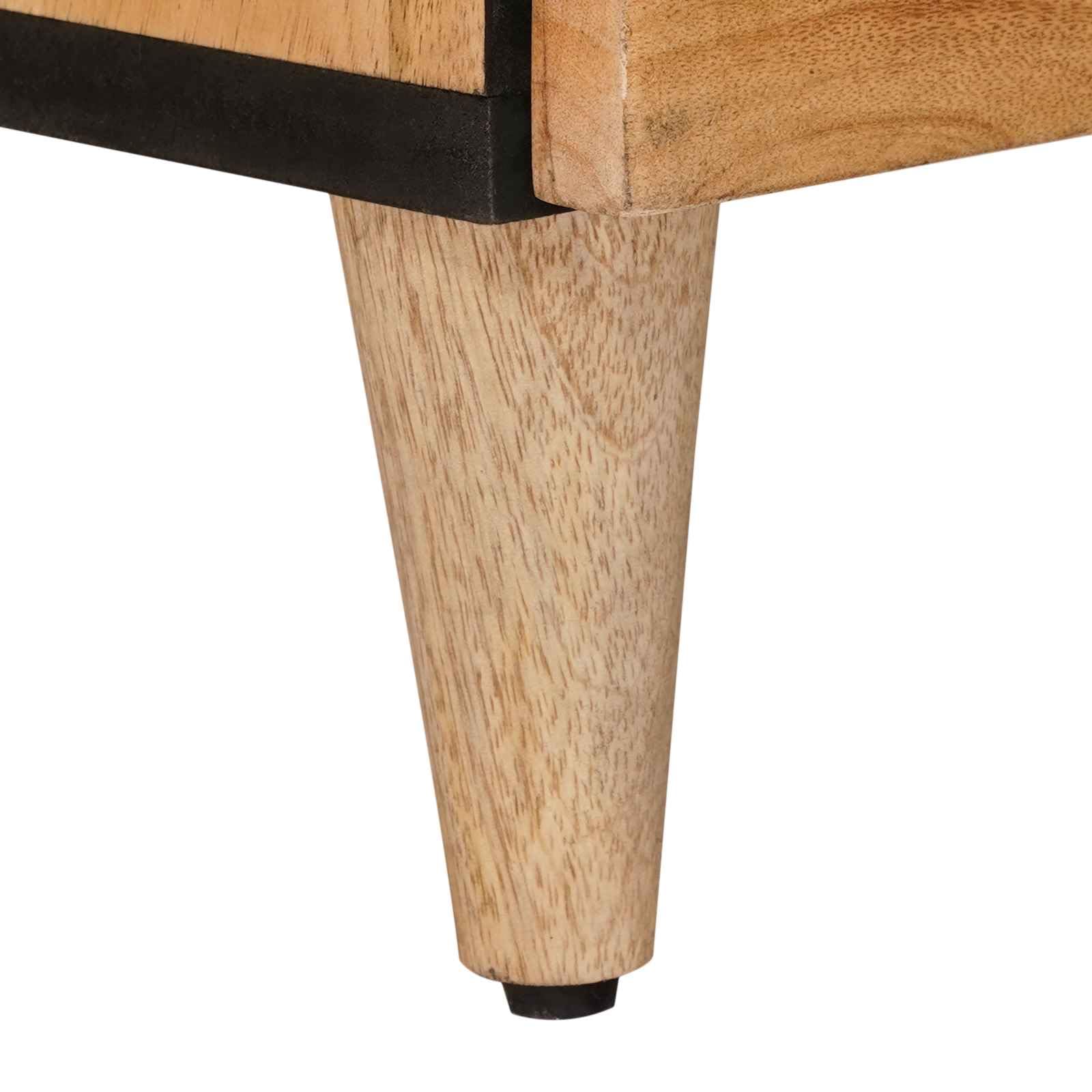 vidaXL Highboard Naturalny 60 x 33,5 x 100 cm Drewno z mango