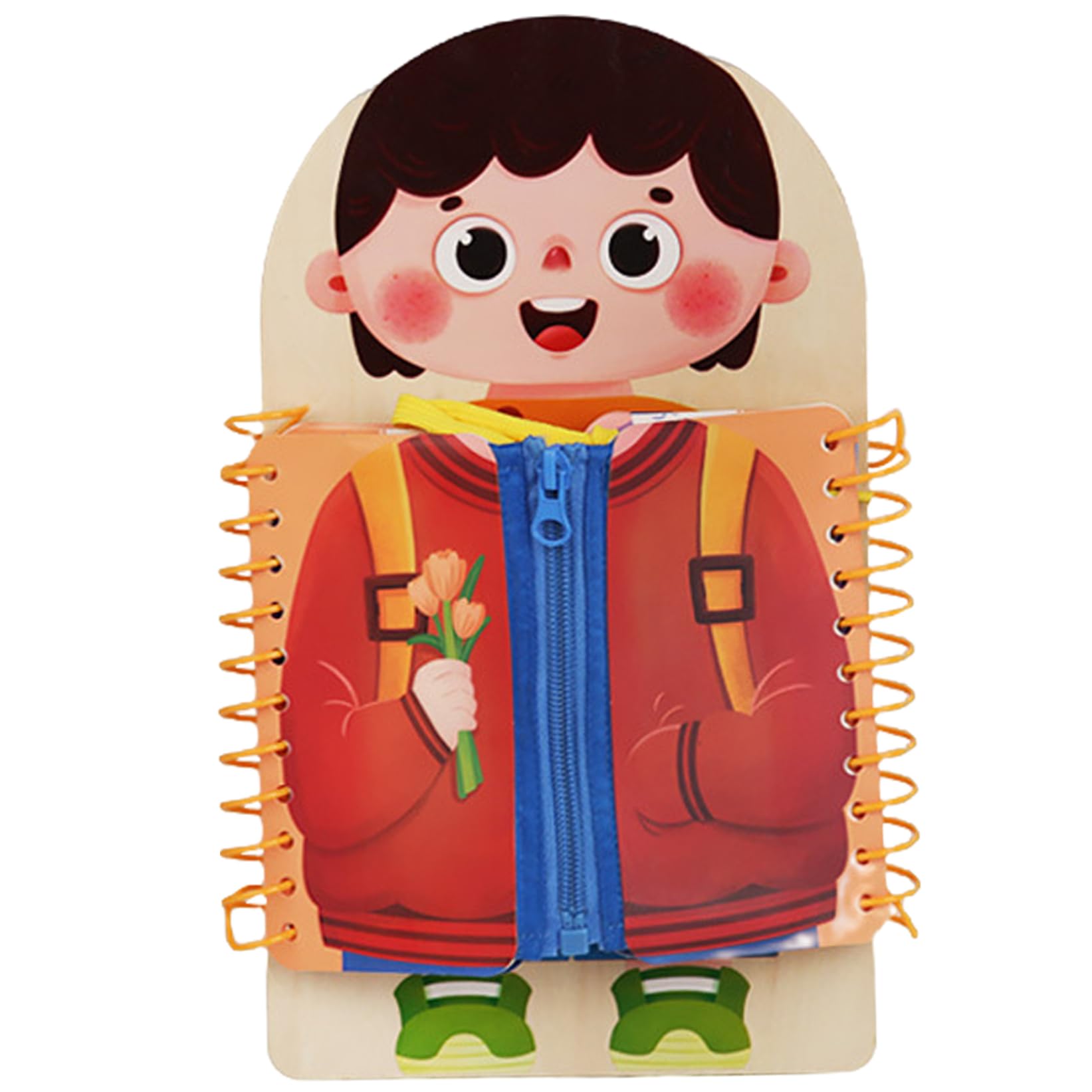 Xoeryoy Learn to Dress Boards, Educational Shoe Tying Practice for Kids Learn to Button, Buckle, Zip, Snap, Multilayered Montessori Toys for Preschool Toddler 3-8 Years Old, Girl