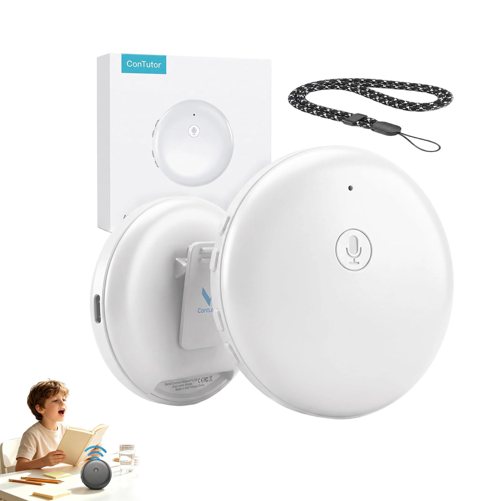 AI Translator Language Translator Device Spanish & English Practice Companion 2026– Supports 151 Languages,traductor de idiomas portatil,Travel Essentials traductor de idiomas portatil，White
