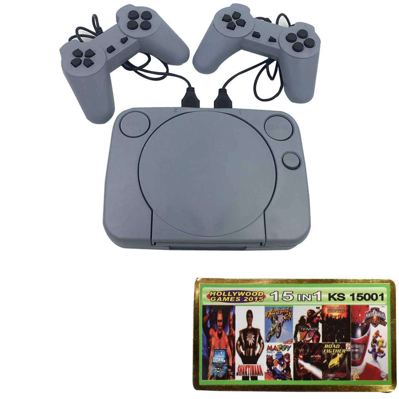 Playing Video Game Classic Super 8 Bit Game Console cvcv13133 Inbuilt Game Contra, Super Mario Bros and Many More Extra Casseett 15 in 1 Cassett