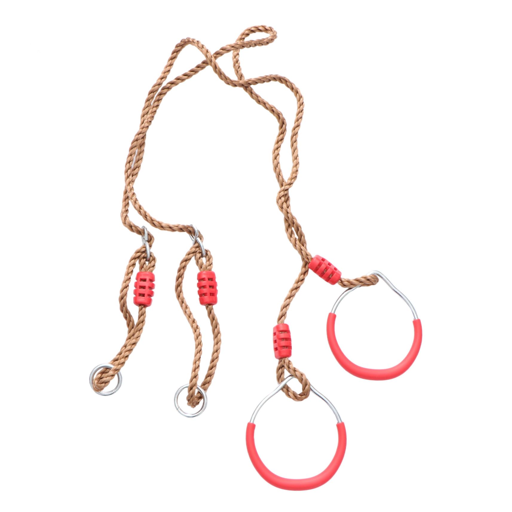 ibasenice 1 Pair Fitness Rings Workout LAT Gymnastic Rings Hands Pull up Strength Gym Rings Suspension Gymnastics Rings Portable Gym Exercise Tools Training Exercise Rings Colorful Iron