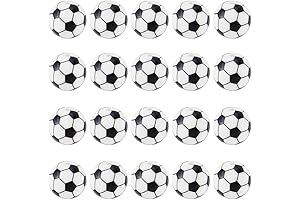 SUNNYCLUE 32Pcs Soccer Beads for Bracelets Necklaces Jewelry Making