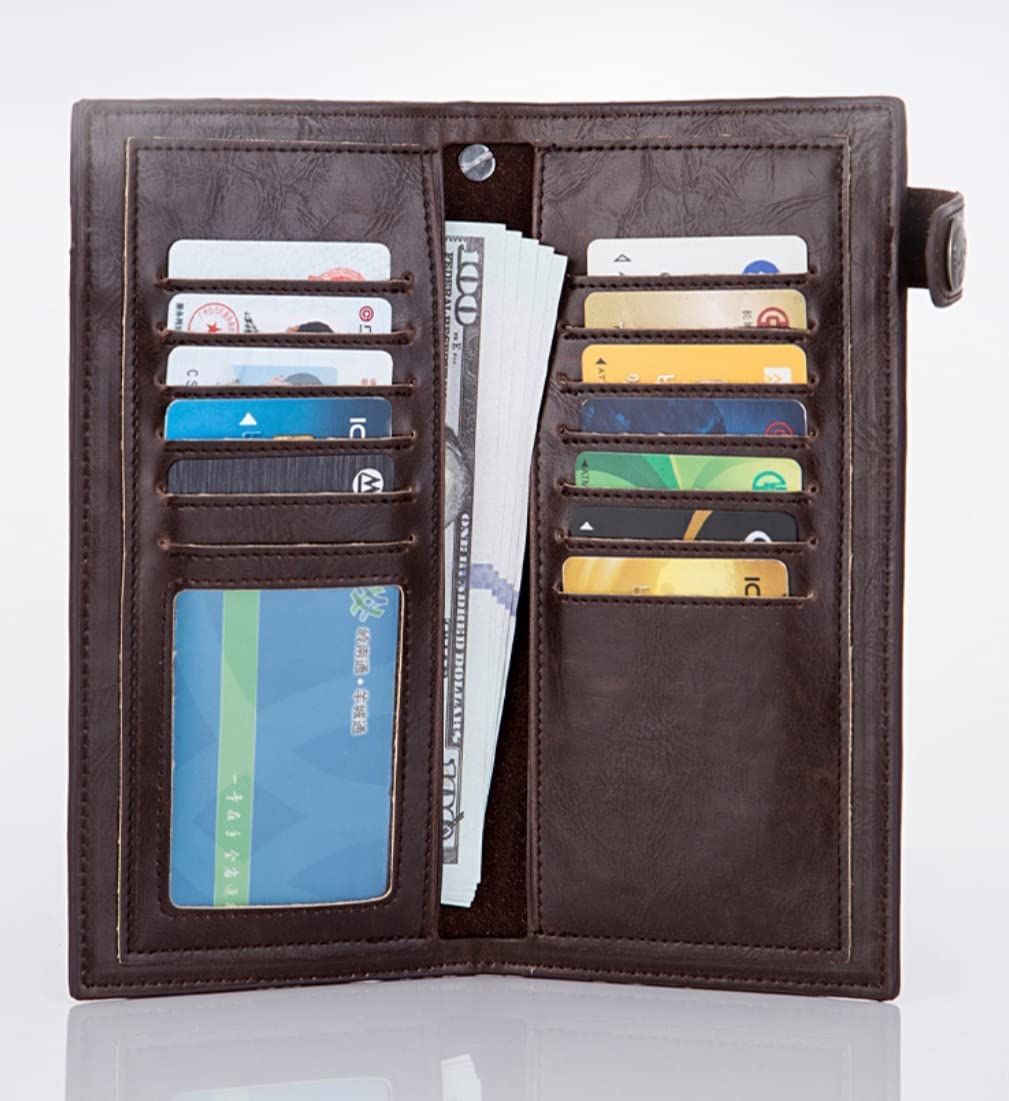 Amazon.co.jp: 財布メンズパンクスタイル個性長財布スカルクロスレトロ