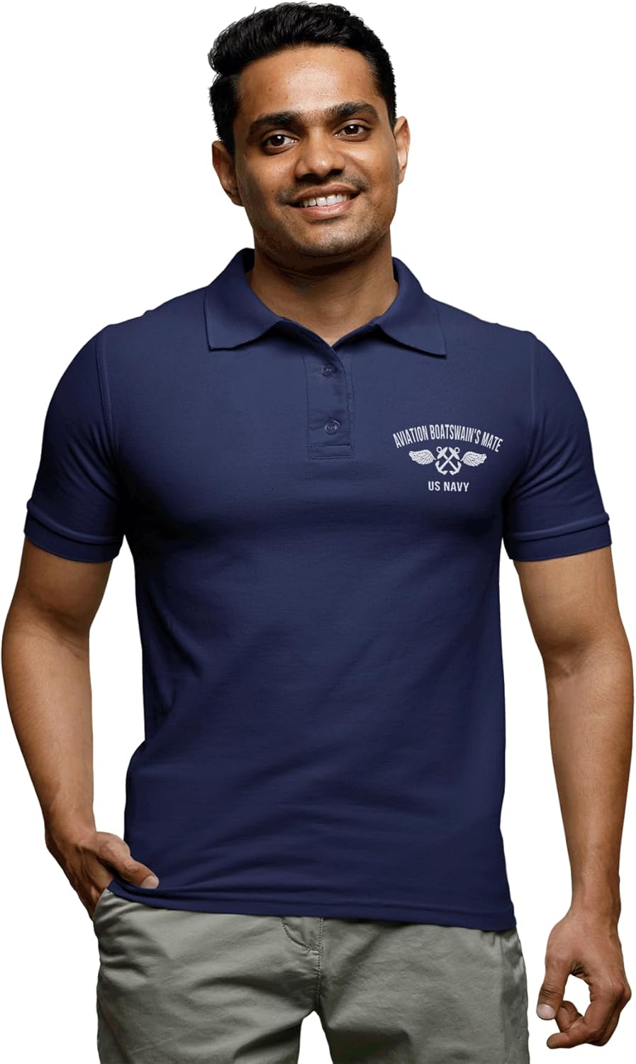 Military Productions US Navy Aviation Boatswain's Mate Polo Shirt Officially Licensed