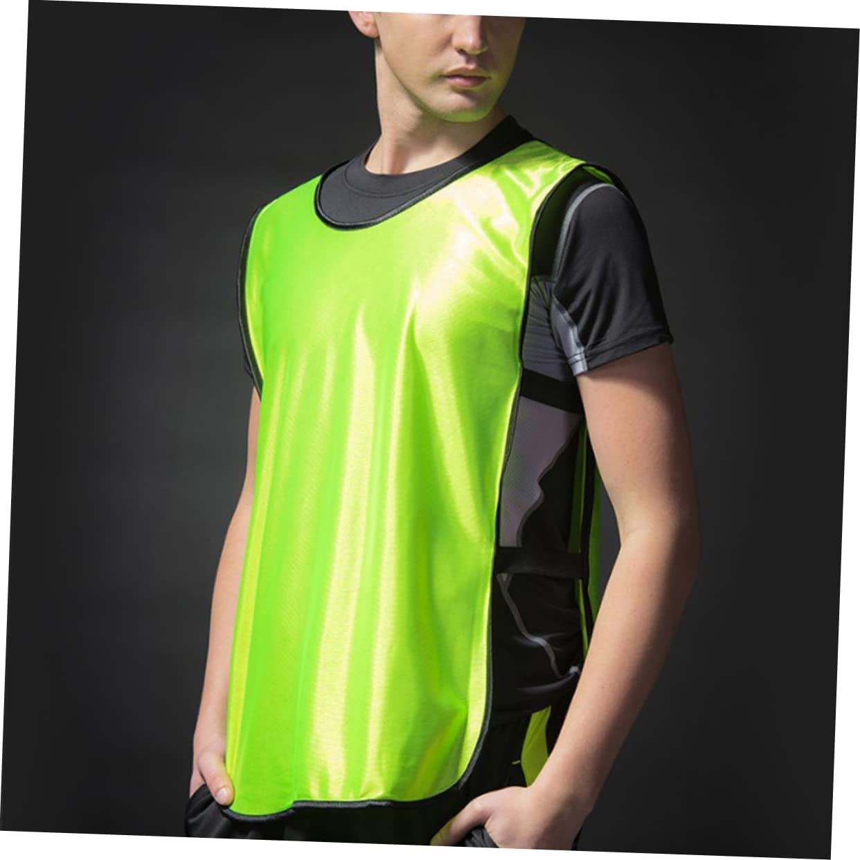 Sosoport 3pcs Sports Vest for Kids Pinnies Open Sides Design Comfortable Breathable Ideal for Football Practice
