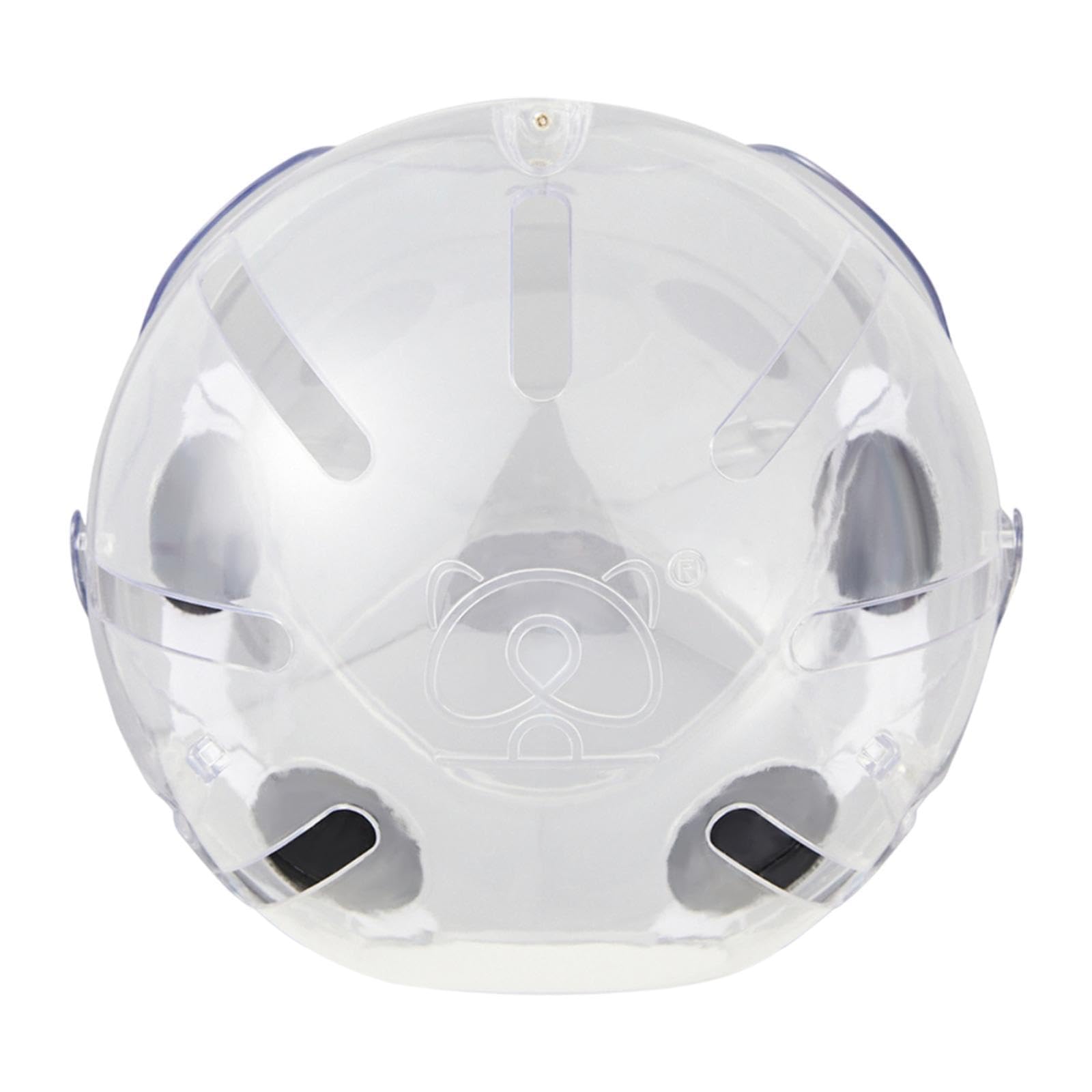 FewNvWa Pet Hood Anti Bite Transparent Dog Muzzle, Breathable Cat Muzzle, Lightweight Comfortable Cat Mouth Cover, Adjustable Pet Hood Cat Helmet for Bathing Training Nail Trimming,18.14x17.33x16.14cm