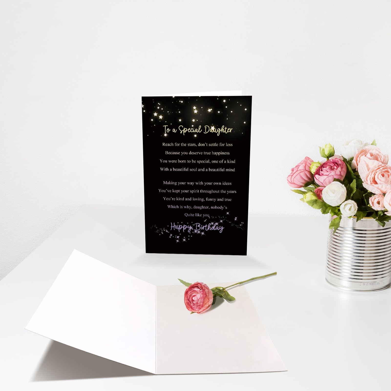 Muy Especial Gratis Chenive - Tarjeta De Cumpleaños Para Hija, Tarjeta De Feliz  Cumpleaños Para Hija Adulta, Tarjeta De Cumpleaños Dulce De Papá Mamá, A  Una Hija Especial Para Mi Hija, image size:1601x1601