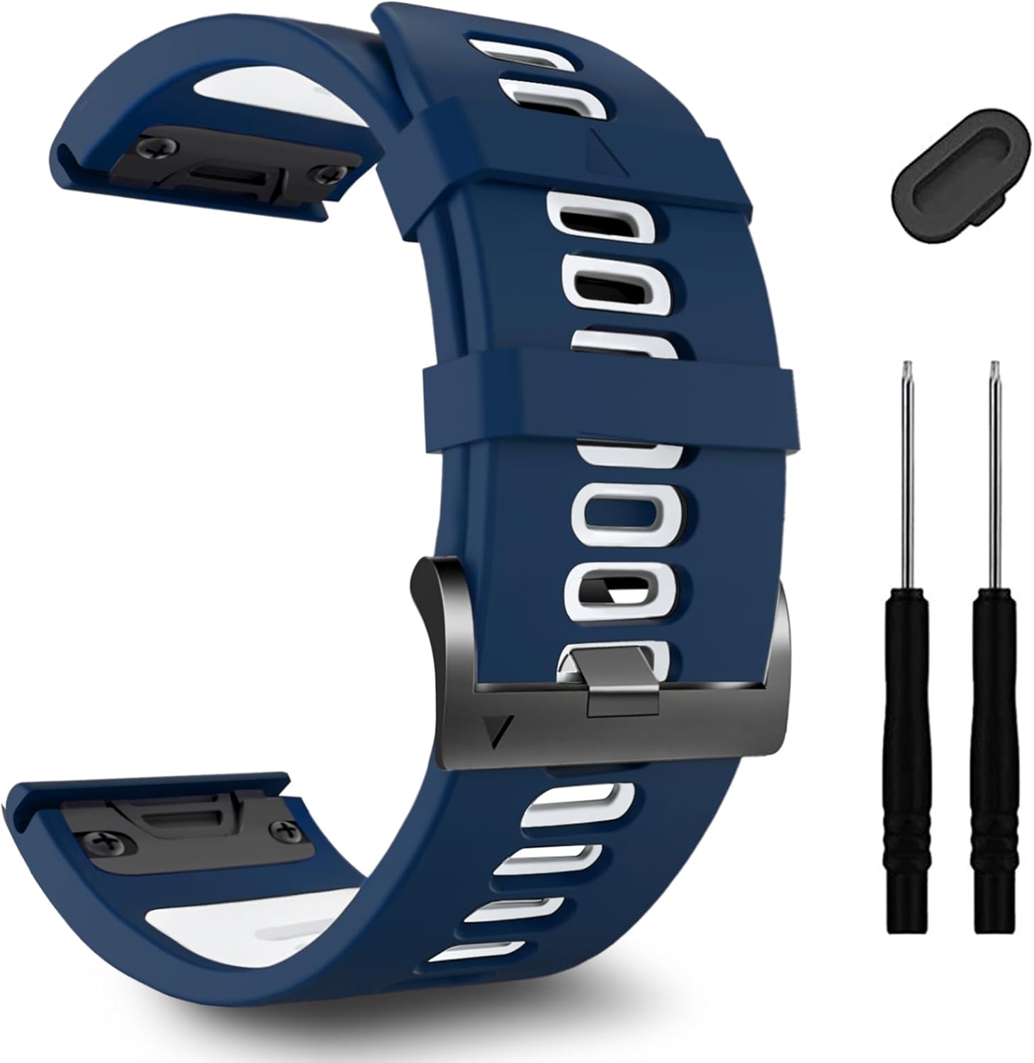 ZPJPPLX 22mm Quickfit Band Compatible with Garmin Fenix 8/7/6 epix Pro,Silicone Wrist Strap for Fenix E/5 Plus/5/tactix quatix 8 7 pro/Forerunner 970/965/955/Descent G2 G1/Approach S70/S62/S60 47mm - Image 5