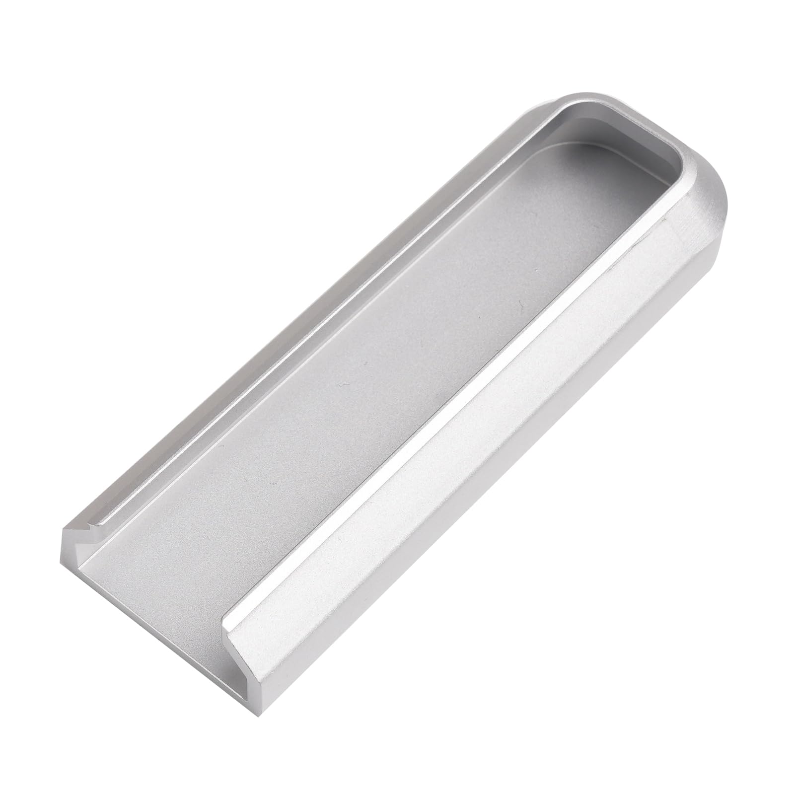 DSWZLQDXB Drawer Knob for Windows Half-recessed Door Levers Country Style Handle Flush Sliding Door Pull Multi-Colour Handles Recessed Rectangle Cabinet Handles Aluminium Alloy (Silver)