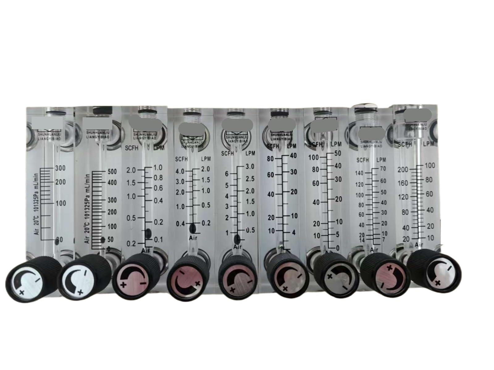 Caudalímetro acrílico con válvula ajustable, hembra G1/4 a macho M18 x 1,5, tipo panel, medición de precisión para control de flujo de fluido