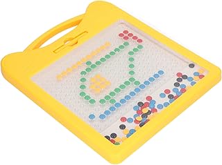 Prancheta de Desenho de Ponto Magnético, Prancheta de Desenho de Ponto Magnético para Crianças, Placa de Desenho Engraçada Com Caneta Magnética e Miçangas, Brinquedo Educacional