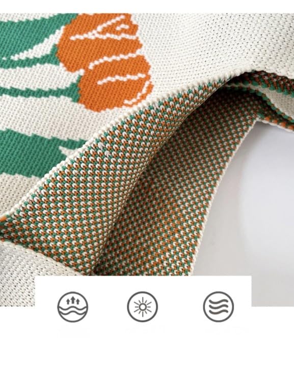 Image of Komociya Cute Wrist Bag for Women Trendy Knit Handbag Small Purse for Mom Girlfriend Birthday Christmas Valentines